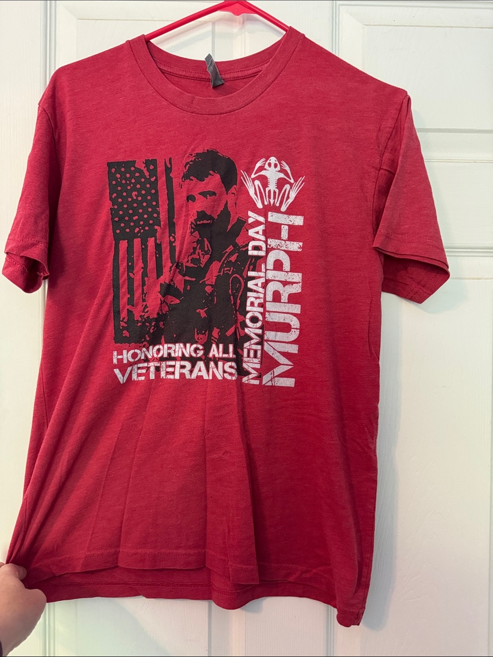 CrossFit Red Memorial T-Shirt - Murph Honoring Veterans